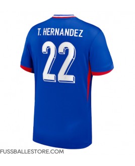 Günstige Frankreich Theo Hernandez #22 Heimtrikot EM 2024 Kurzarm